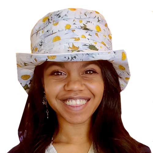 #68 Yellow Print Hat