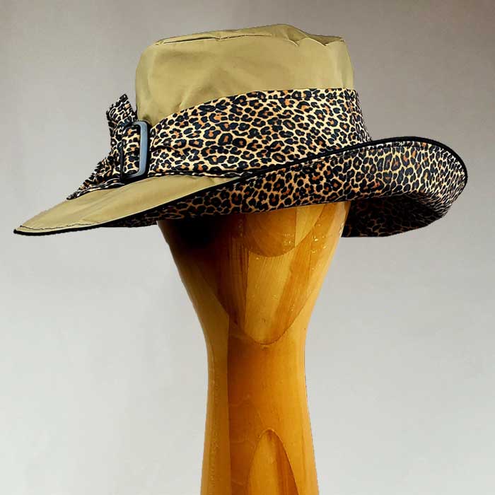 Big Brim Khaki Leopard