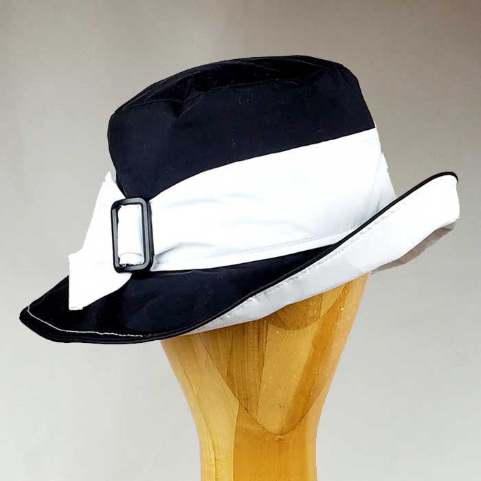 Medium Brim Black White