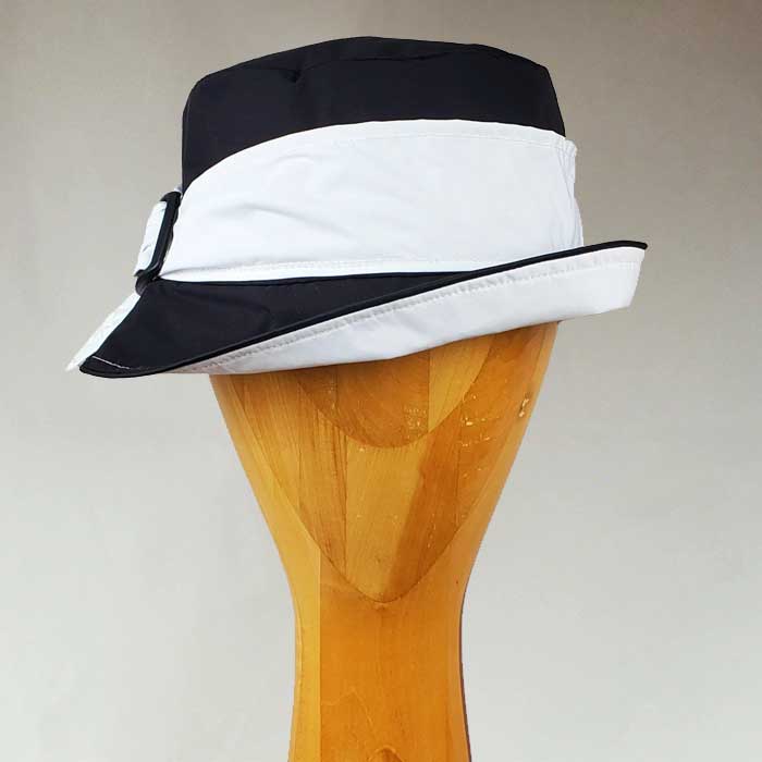 Bucket Brim Black White